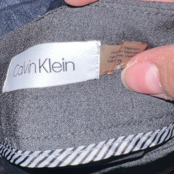 Calvin Klein suit skirt plain gray - Picture 2 of 2